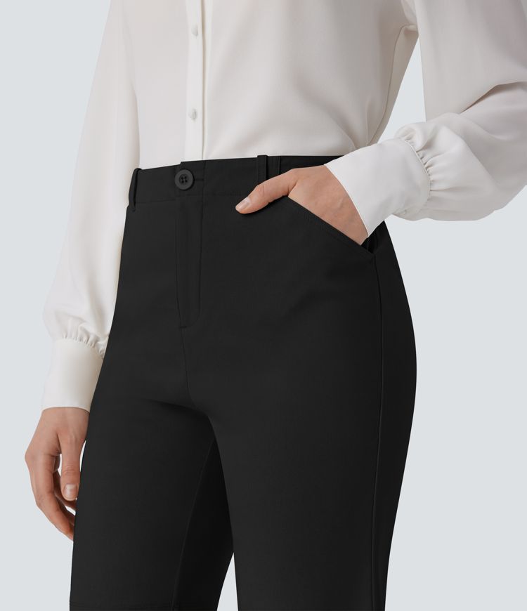 Mid Rise Zipper Pocket Work Shorts 9''