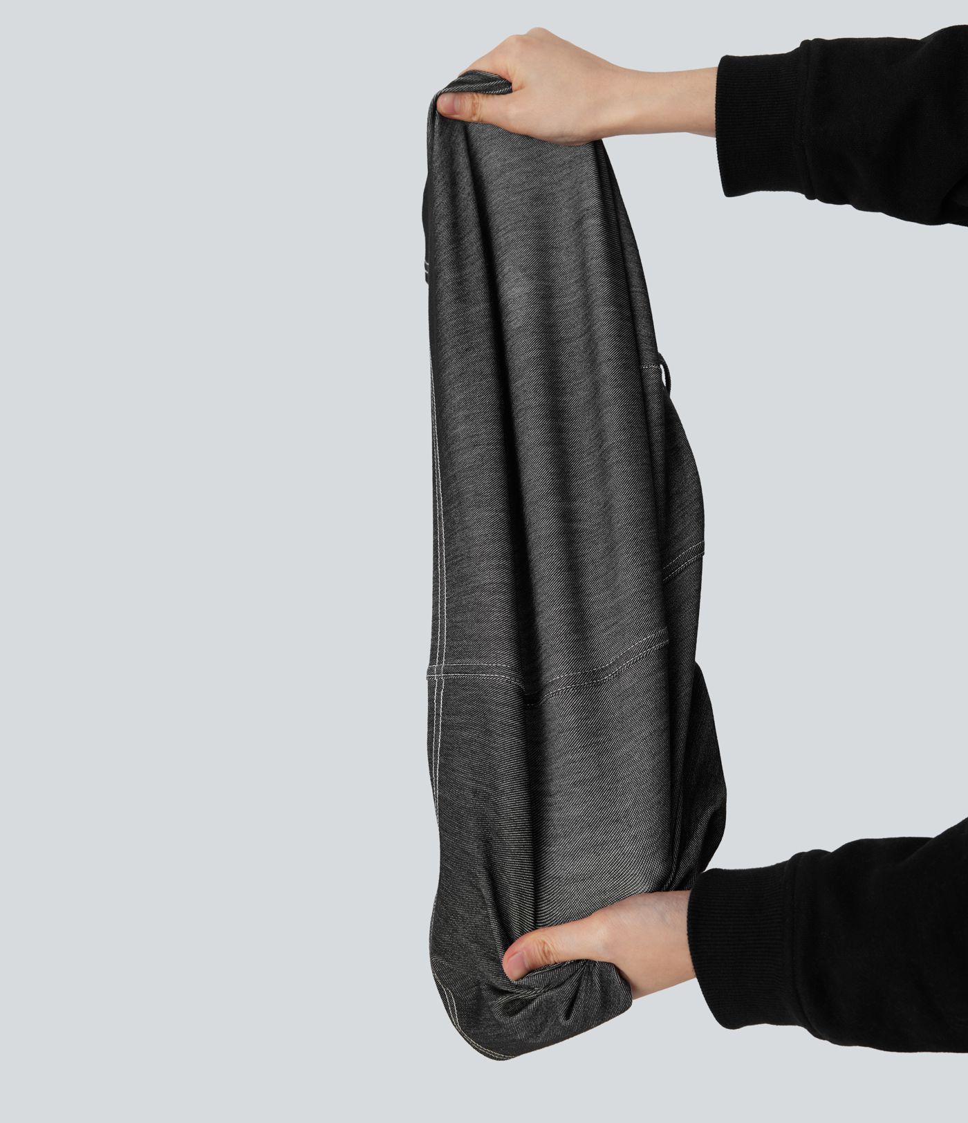 Halara Flex™ Stand Collar Zipper Cool Touch Washed Denim Tennis Tank Top