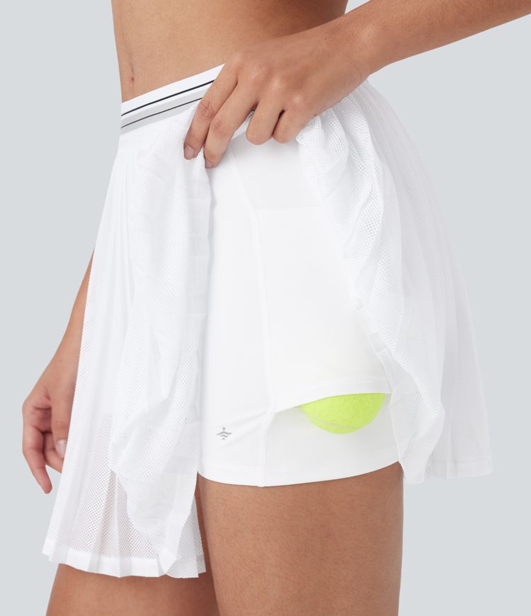 Mini-maillot de tennis pliable en queue de cheval avec coussinets colorés, sac 2 en 1 et coupe-vent, rangement rapide