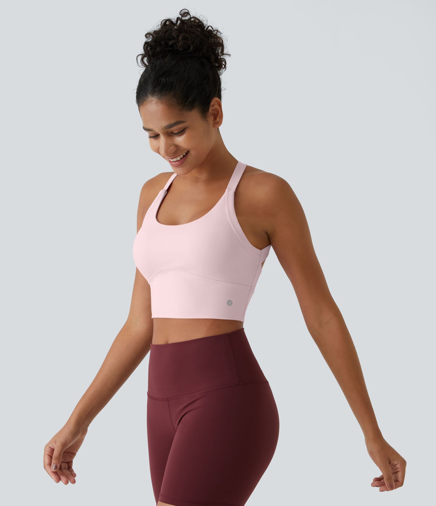 SoftlyZero™ Plush Cut Out Cropped Yoga Tank Top A-C Cups