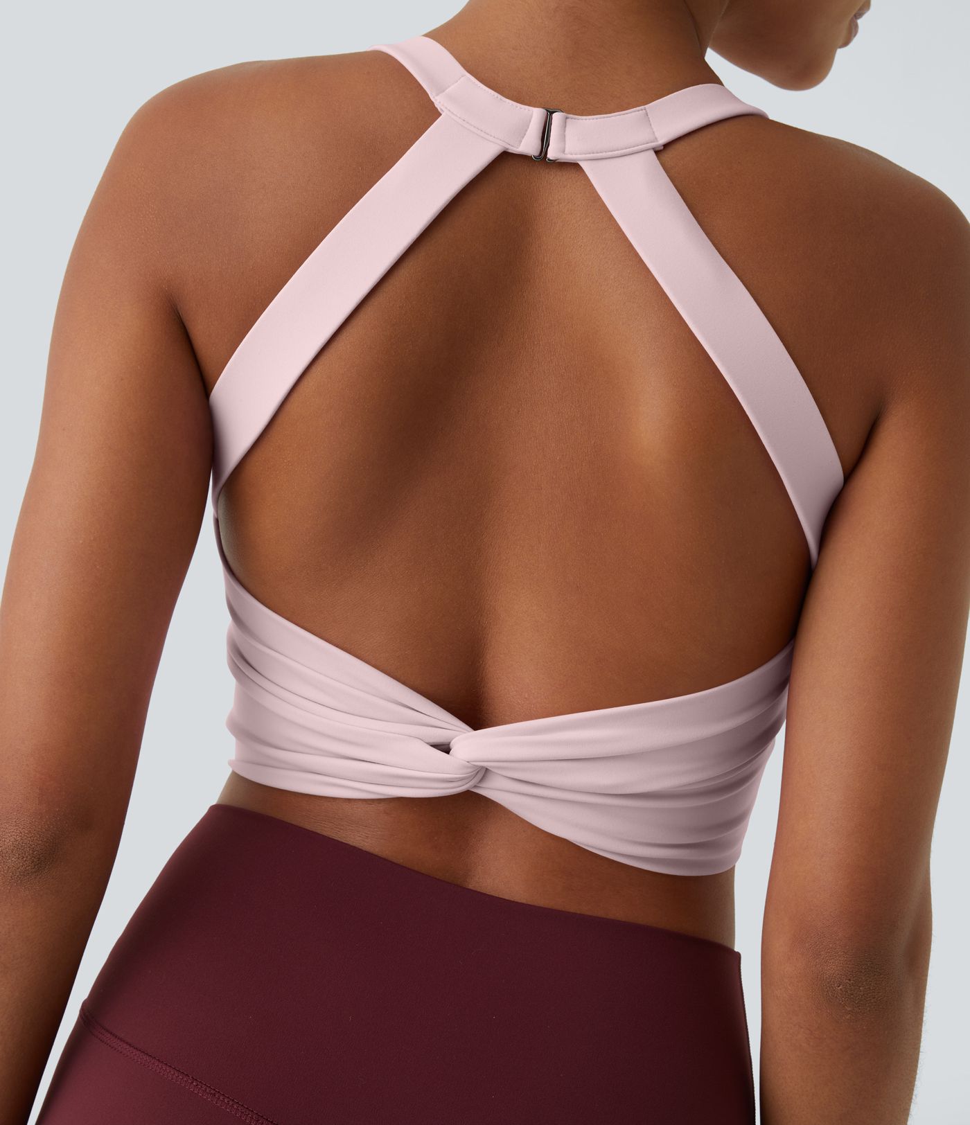 SoftlyZero™ Plush Cut Out Cropped Yoga Tank Top A-C Cups