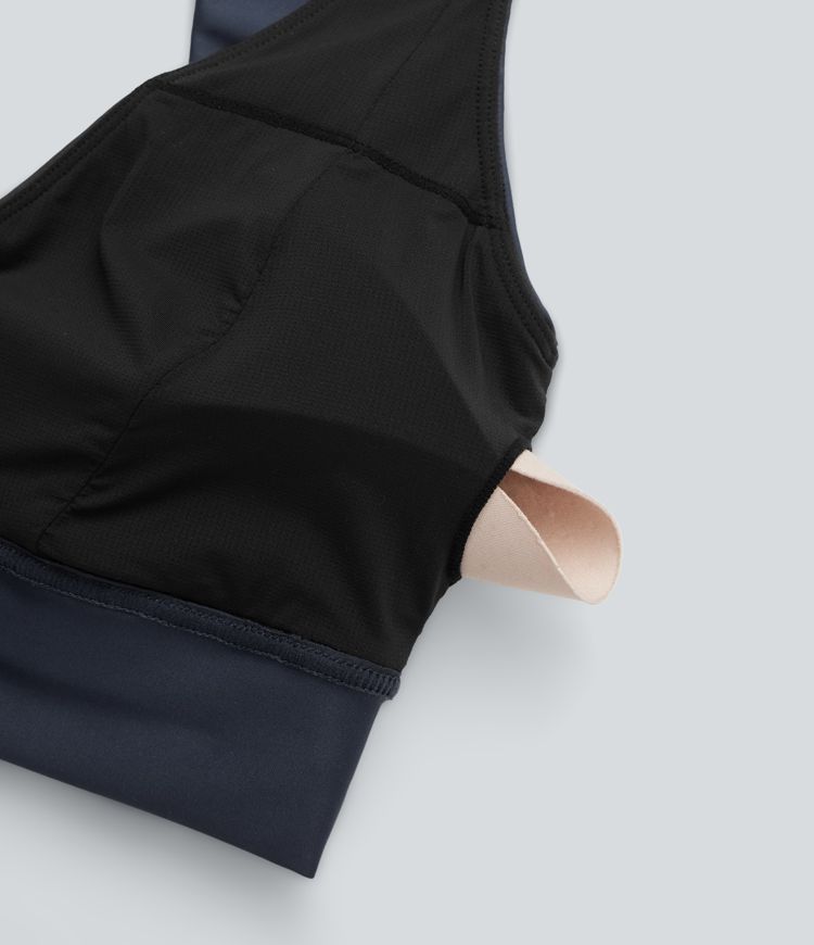 Brassière de sport yoga soutien souple brillant bonnets A-C