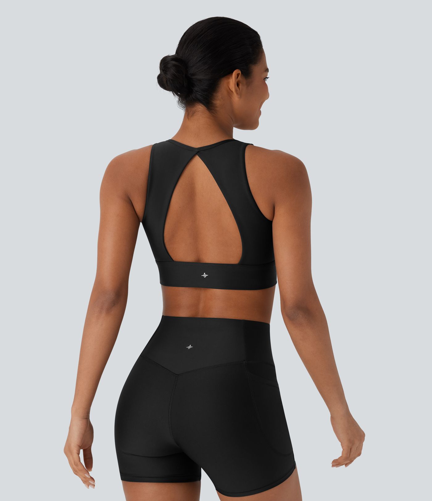 Light Support Sheen Yoga Sports Bra A-C Cups