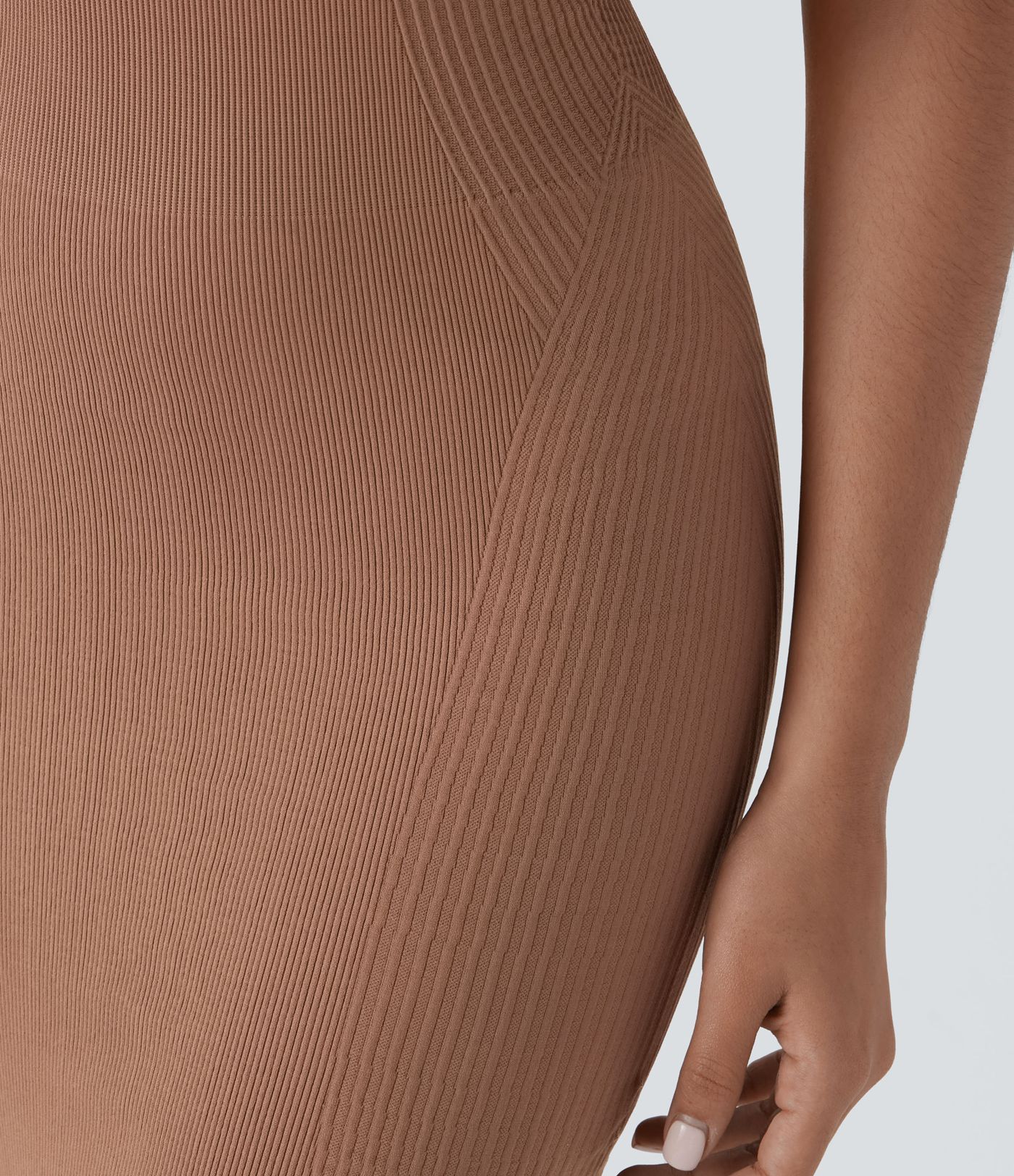 OneForm Seamless Flow U Neck Bodycon Mini Casual Dress