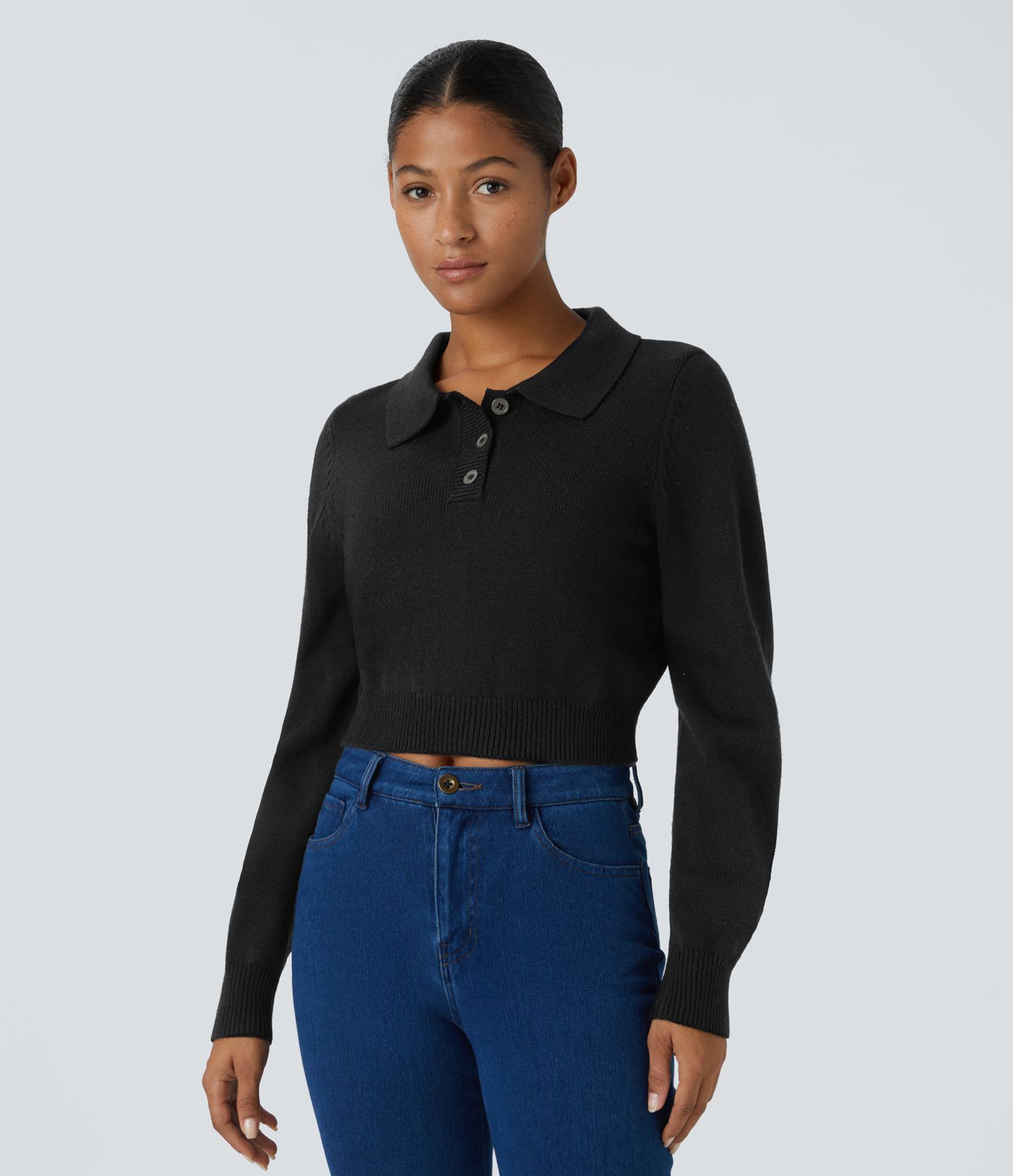 Pull Décontracté à Manches Longues Devant