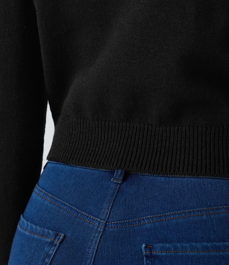 Pull Décontracté à Manches Longues Devant