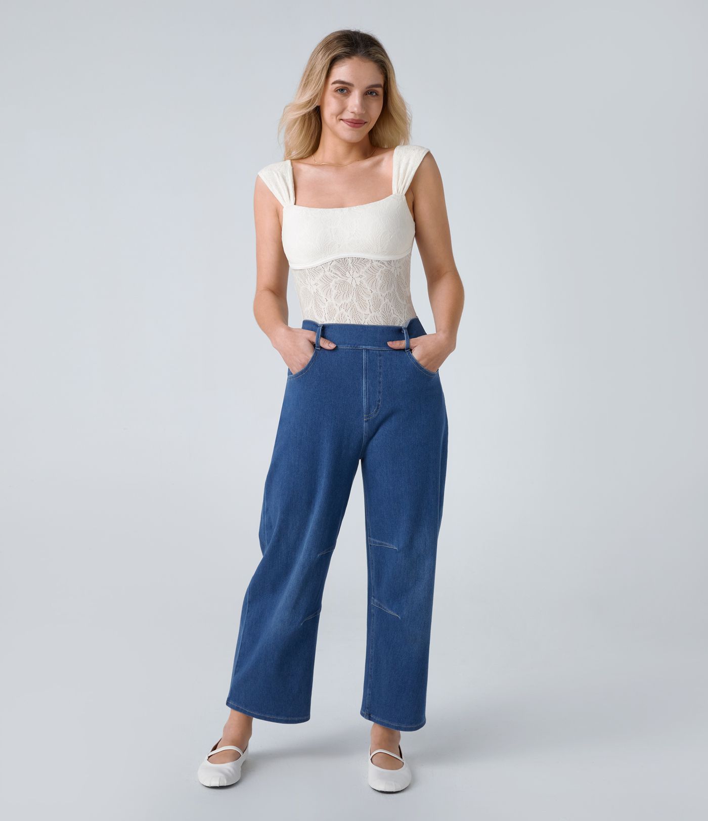 Square Neck Sleeveless Backless Skinny Lace Casual Bodysuit