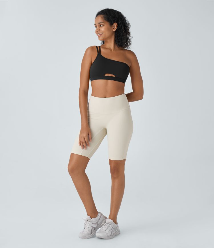 Softlyzero™ Rückenfreier Yoga-Sport-BH mit leichter Stützfunktion und One-Shoulder-Cut-Out-Design