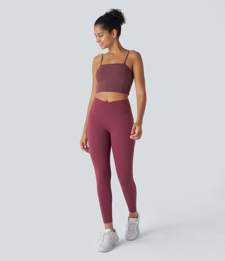 Softlyzero™ Rose support removable strap yoga sports bra - UPF50+