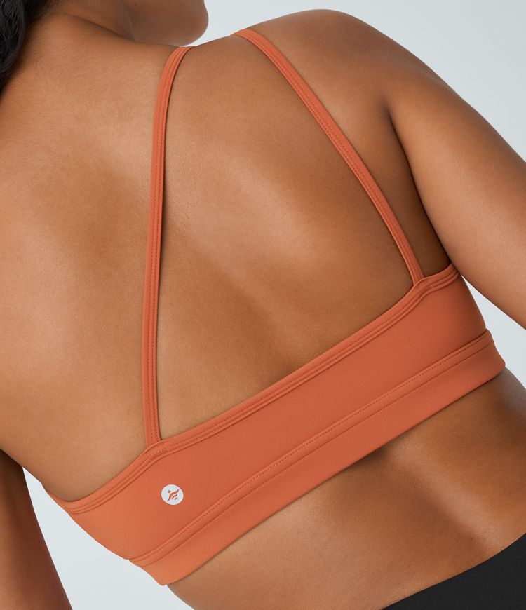 Sujetador deportivo Softlyzero™ yoga soporte bajo corte hombro sin espalda UPF50+