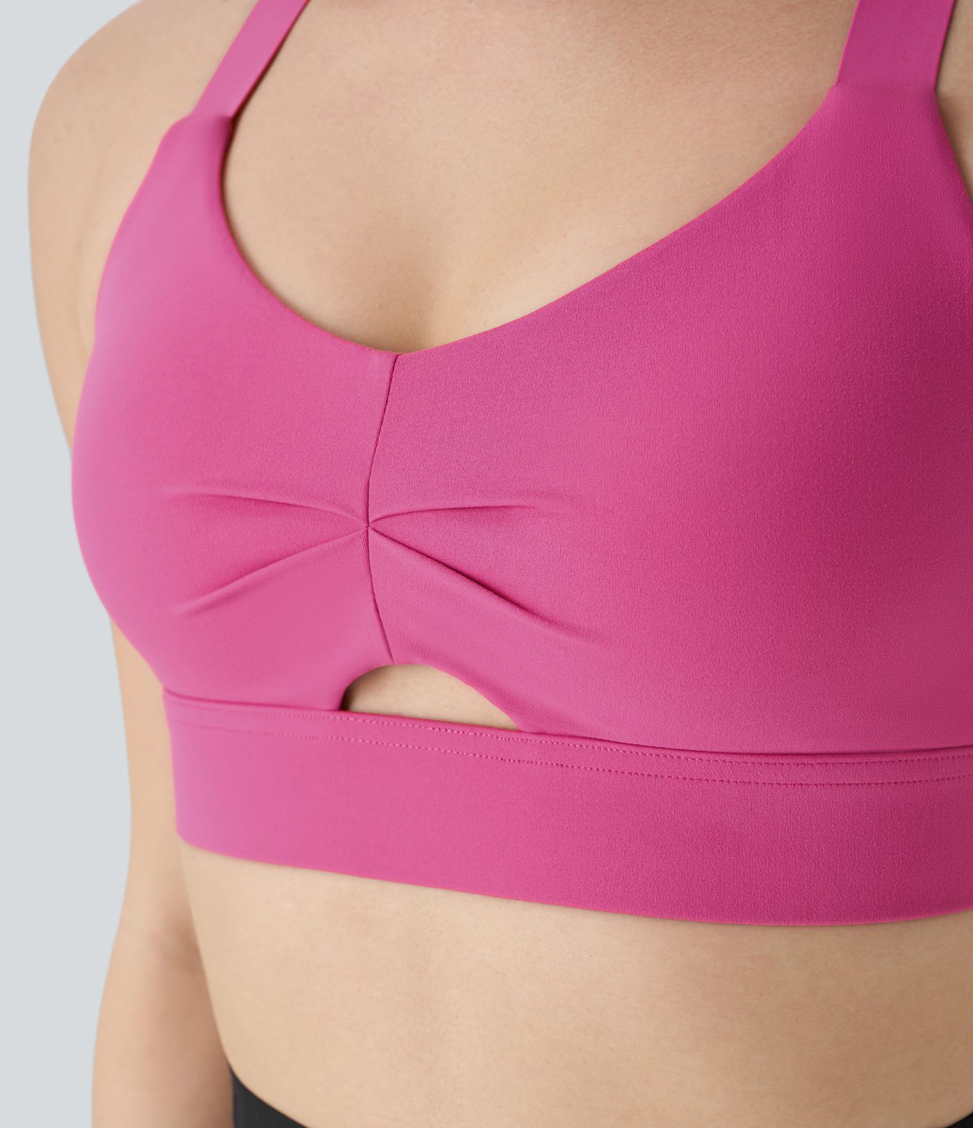 Sujetador Halara UltraSculpt™ deportivo entrenamiento correa ajustable cruzado sin espalda soporte medio