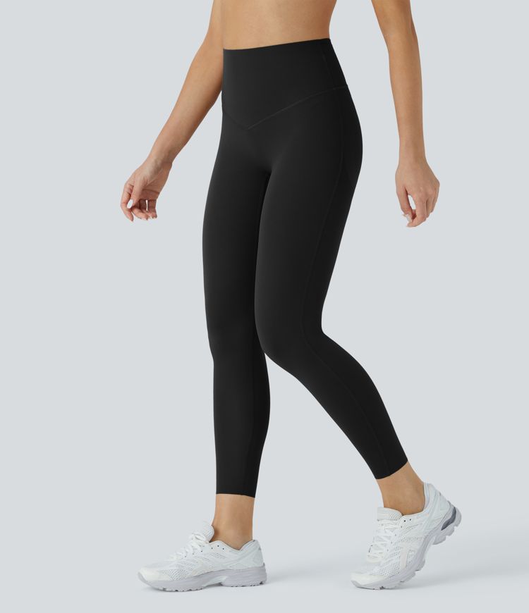 SoCinched High Waisted Butt Lifting Tummy Control Multiple Pockets 7/8 Workout UltraSculpt Leggings