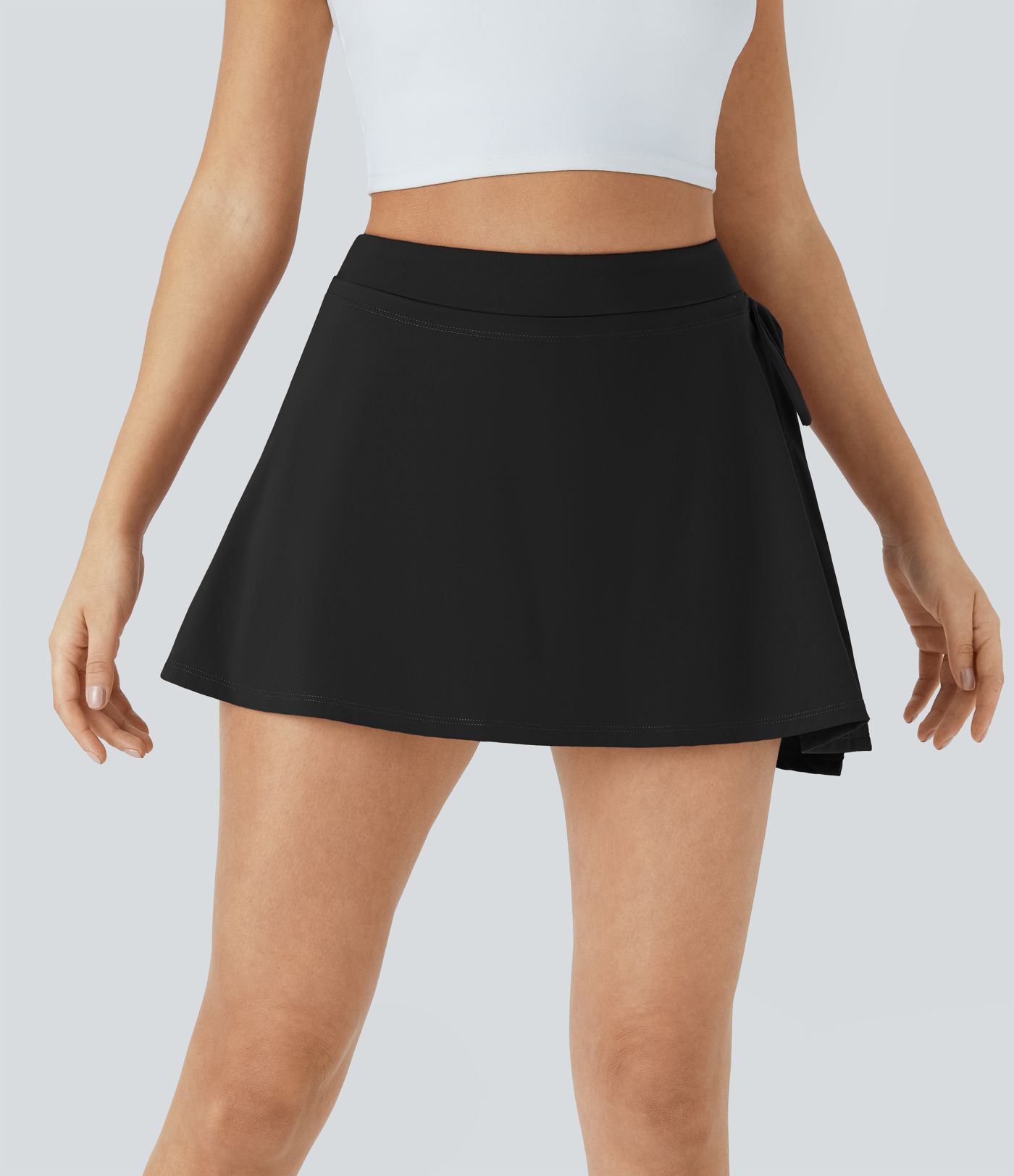 Quotidien Softlyzero™ Airy Jupe Mini 2 en 1 A-Line avec Taille Mi-Haute Poches Latérales Toucher Frais - UPF50+