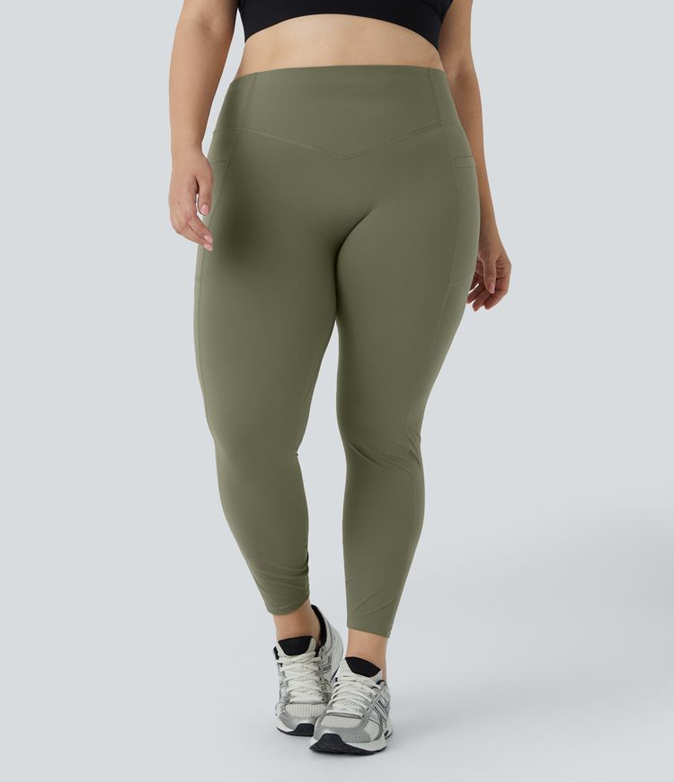 Halara UltraSculpt™ High Waisted Scrunch Butt Lifting Tummy Control Pocket Shaping Training Plus Size Leggings