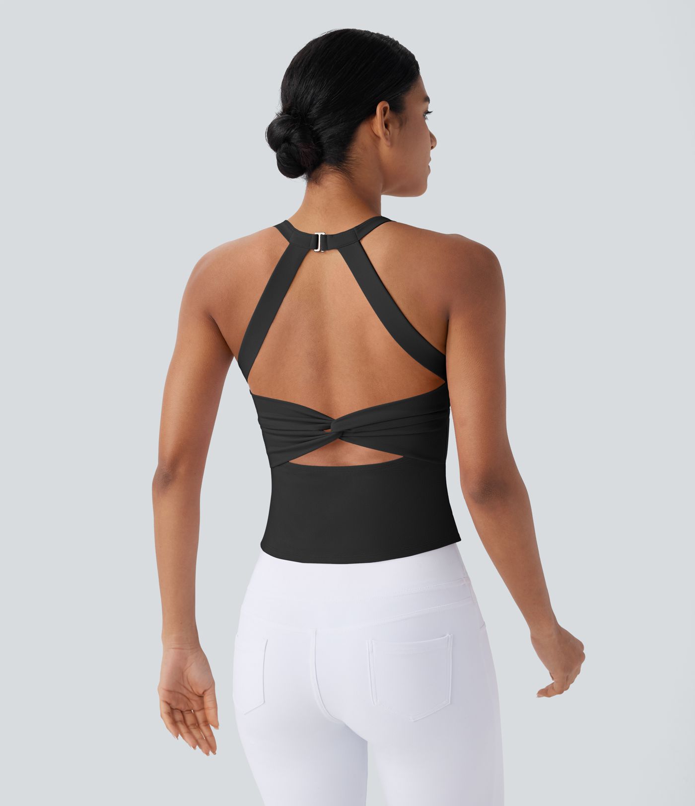 SoftlyZero™ Plush Cut Out Yoga Tank Top A-C Cups