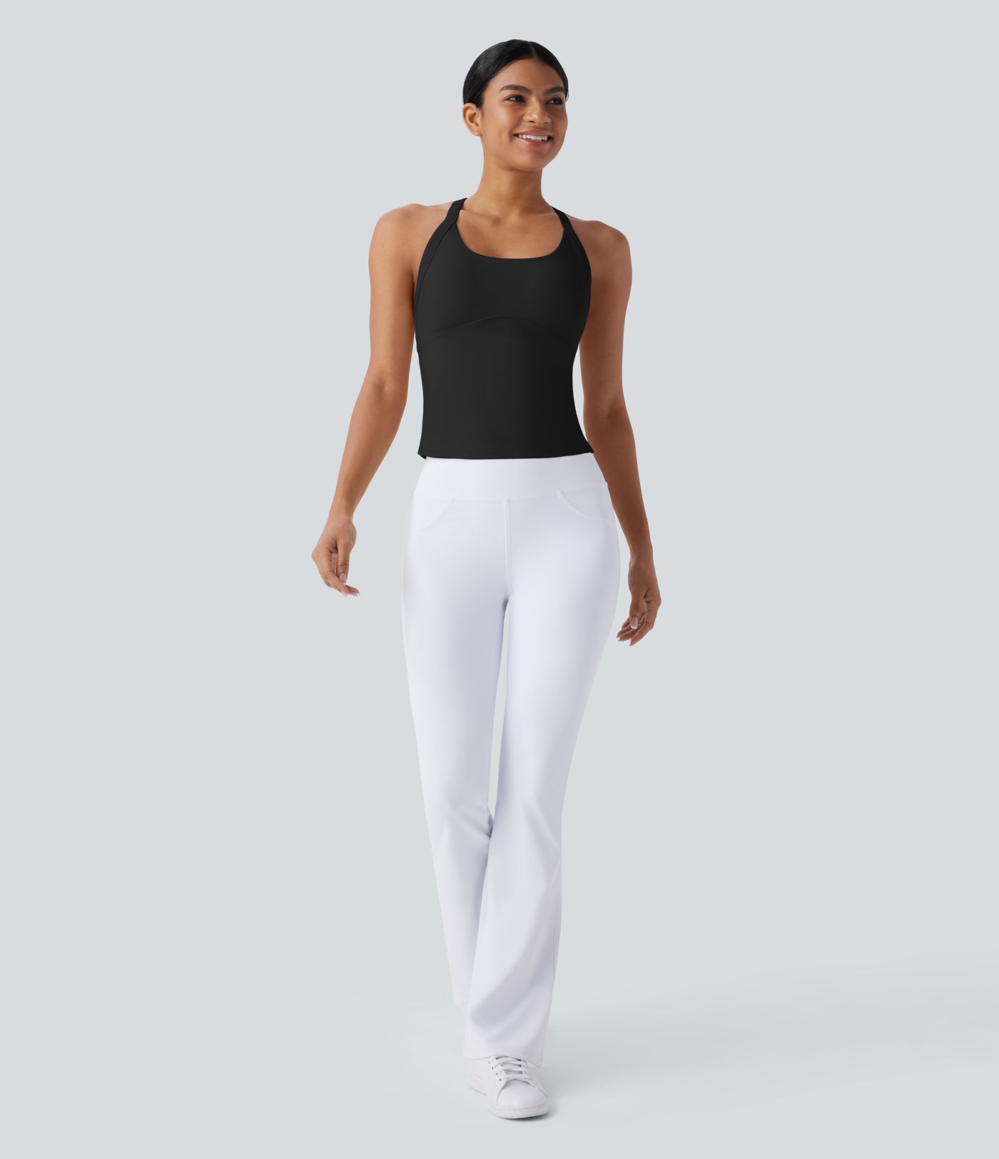 SoftlyZero™ Plush Cut Out Yoga Tank Top A-C Cups