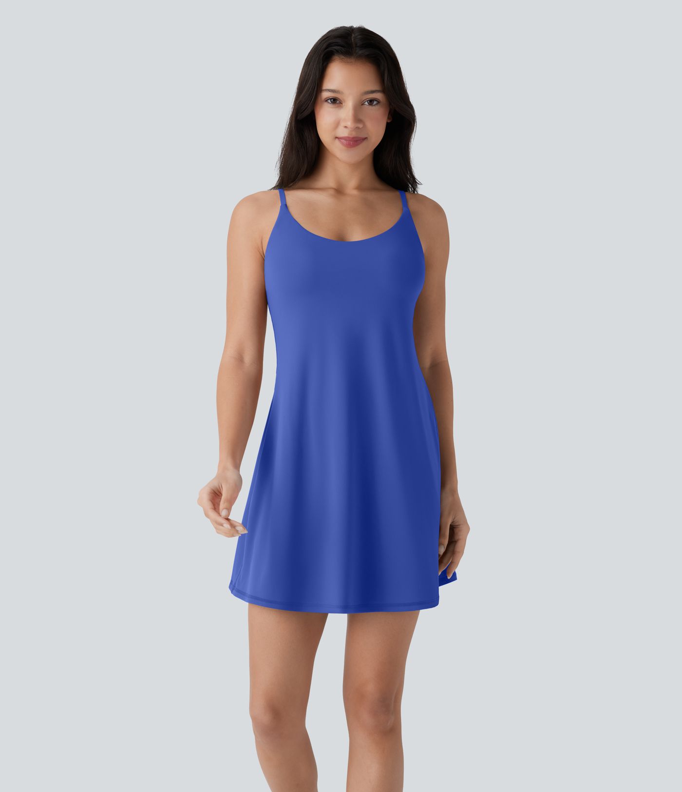 Softlyzero™ Plush Rückenfreies 2-in-1 Mini-Tanzkleid mit Seitentaschen - Easy Peezy Edition