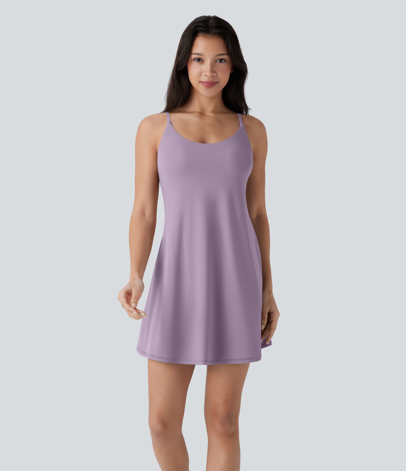 Softlyzero™ Plush Molded Cups Adjustable Strap Backless Dance Active Dress-Easy Peezy Edition