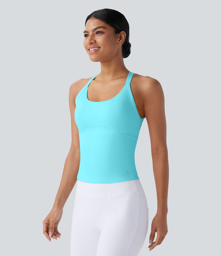 SoftlyZero™ Plush Cut Out Yoga Tank Top A-C Cups