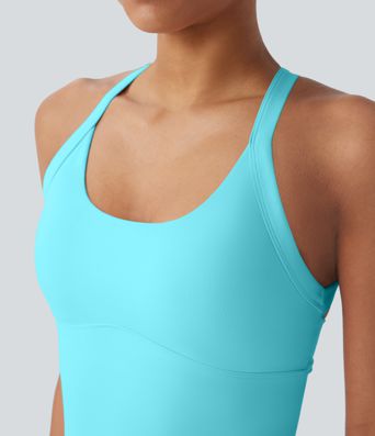 SoftlyZero™ Plush Cut Out Yoga Tank Top A-C Cups