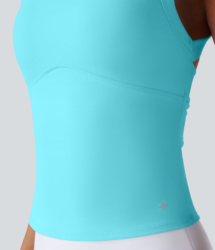 SoftlyZero™ Plush Cut Out Yoga Tank Top A-C Cups