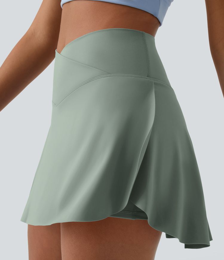 Everyday Softlyzero™ Airy Crossover 2-in-1-Mini-Tennisrock mit Seitentaschen-Lucid