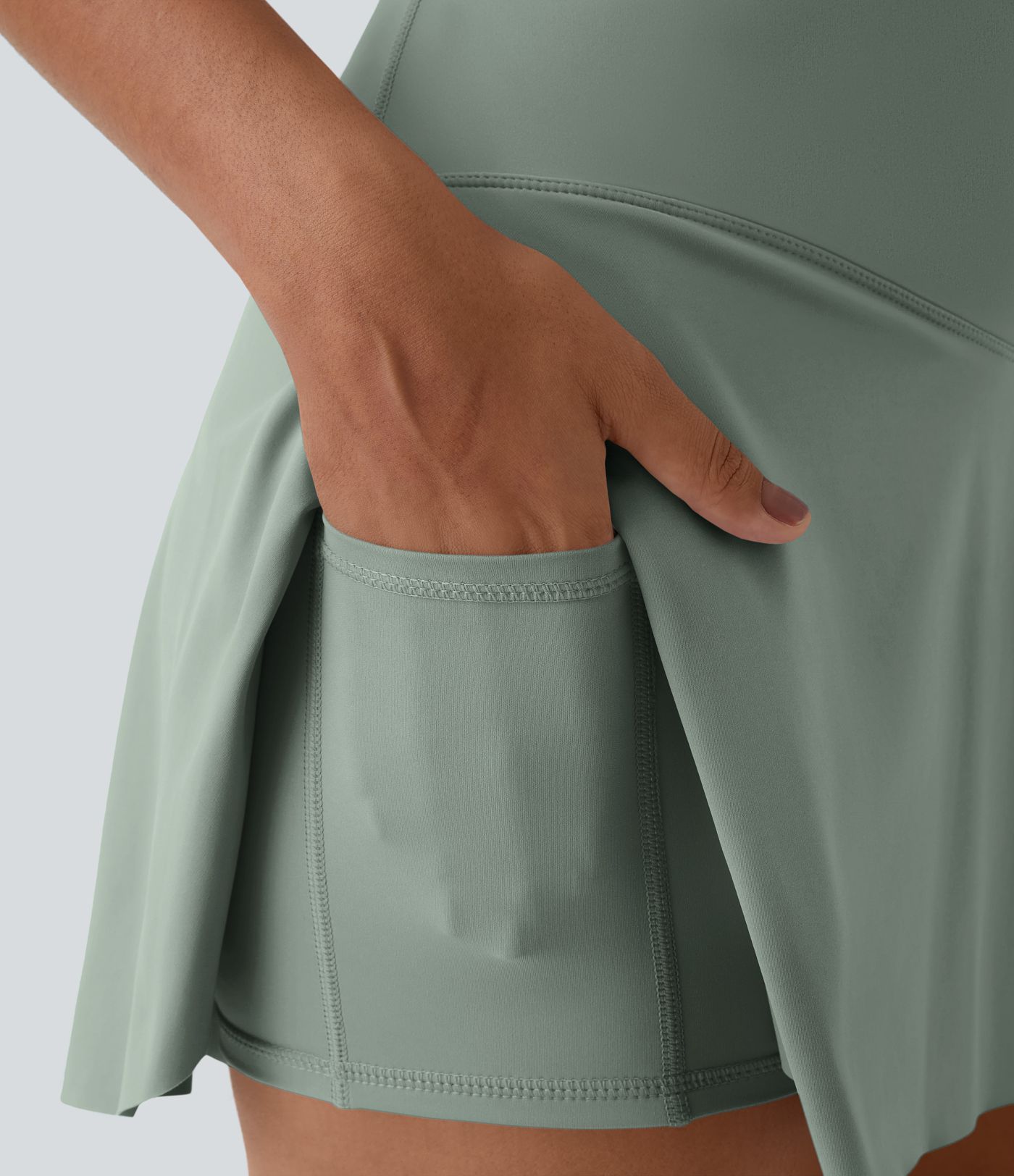 Everyday Softlyzero™ Airy Crossover 2-in-1-Mini-Tennisrock mit Seitentaschen-Lucid