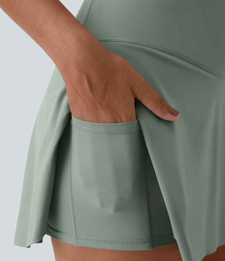 Everyday Softlyzero™ Airy Crossover 2-in-1-Mini-Tennisrock mit Seitentaschen-Lucid