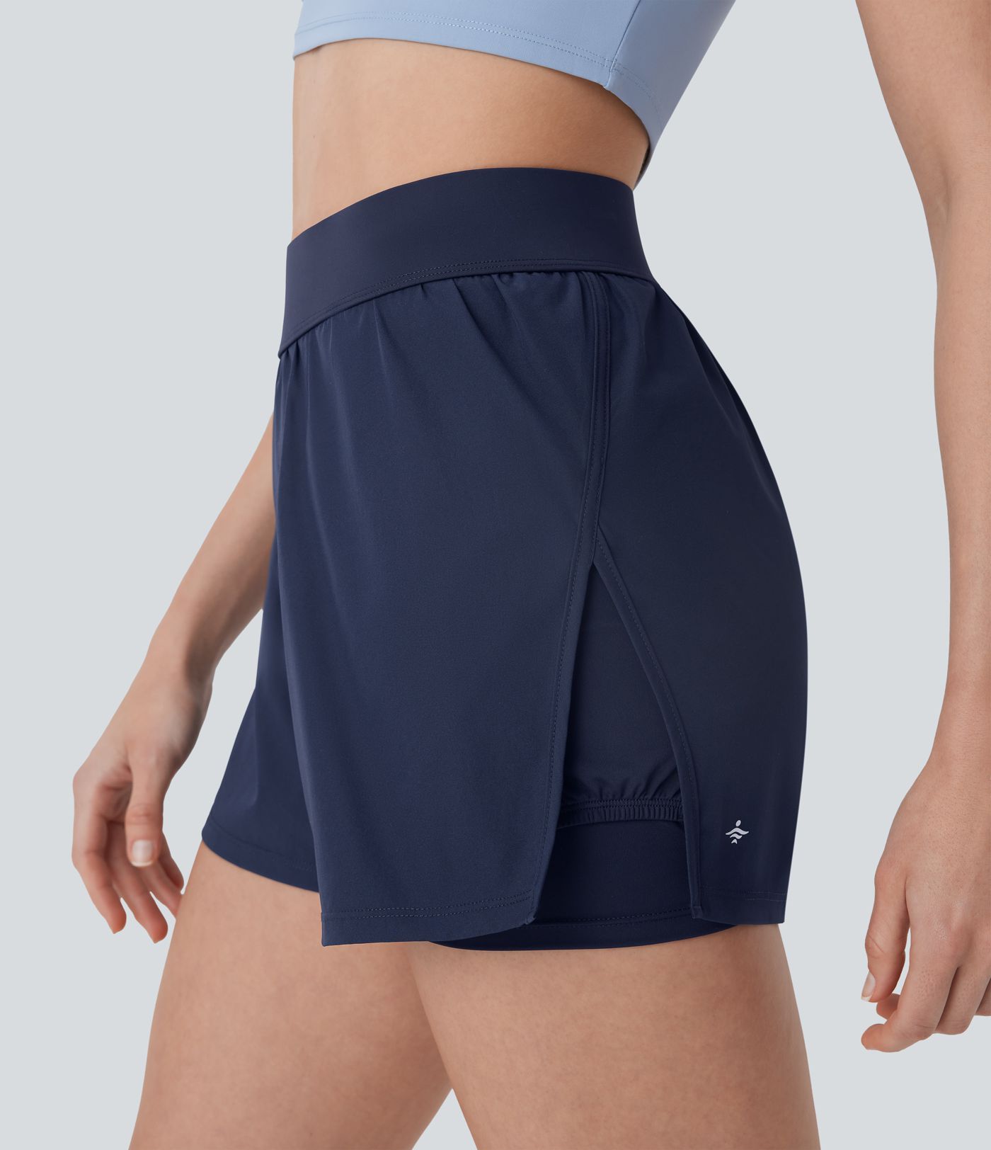 Mid Rise 2-in-1 Tennis Shorts with Pockets