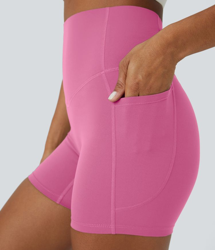 Halara UltraSculpt™ SoCinched High Waist Bauch-Formende Radlerhose mit Seitentasche 5''