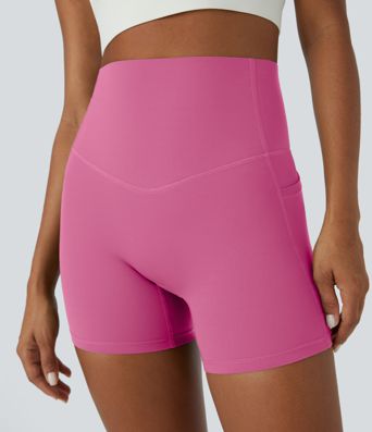 Halara UltraSculpt™ SoCinched High Waist Bauch-Formende Radlerhose mit Seitentasche 5''