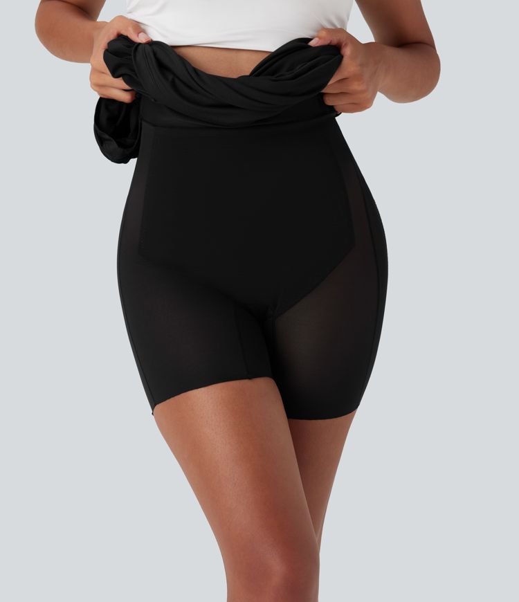 High Waisted Tummy Control Butt Lifting 2-in-1 Midi Casual Mermaid Skirt