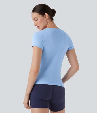 OneForm Seamless Flow Short Sleeve Cut Out Quick Dry Hiking Sports Top