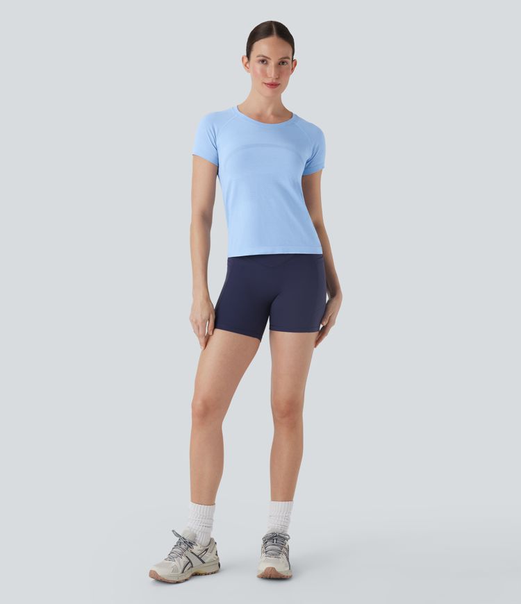 OneForm Seamless Flow Short Sleeve Cut Out Quick Dry Hiking Sports Top