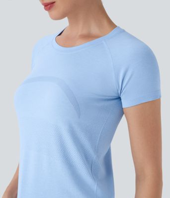 OneForm Seamless Flow Short Sleeve Cut Out Quick Dry Hiking Sports Top