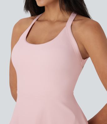 SoftlyZero™ Airy Cool Touch Dance Women Halter Mini Active Dress-Easy Peezy Edition