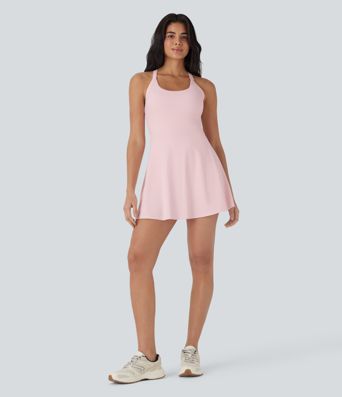 SoftlyZero™ Airy Cool Touch Dance Women Halter Mini Active Dress-Easy Peezy Edition