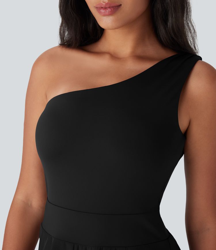 Breezeful™ Einschulter-Schnelltrocknender Overall mit Taschen