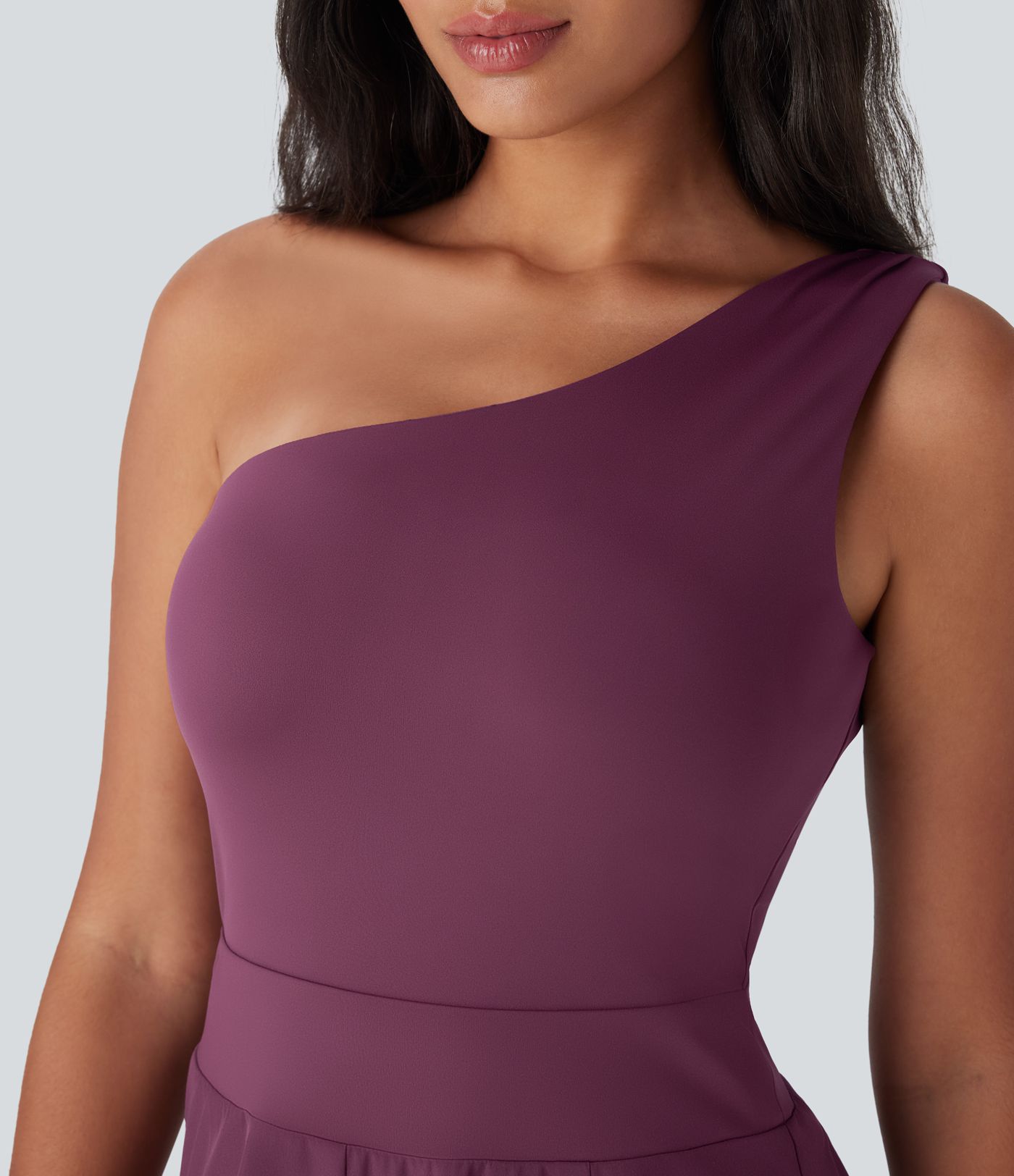 Breezeful™ One Shoulder Quick Dry Jumpsuit with Pockets