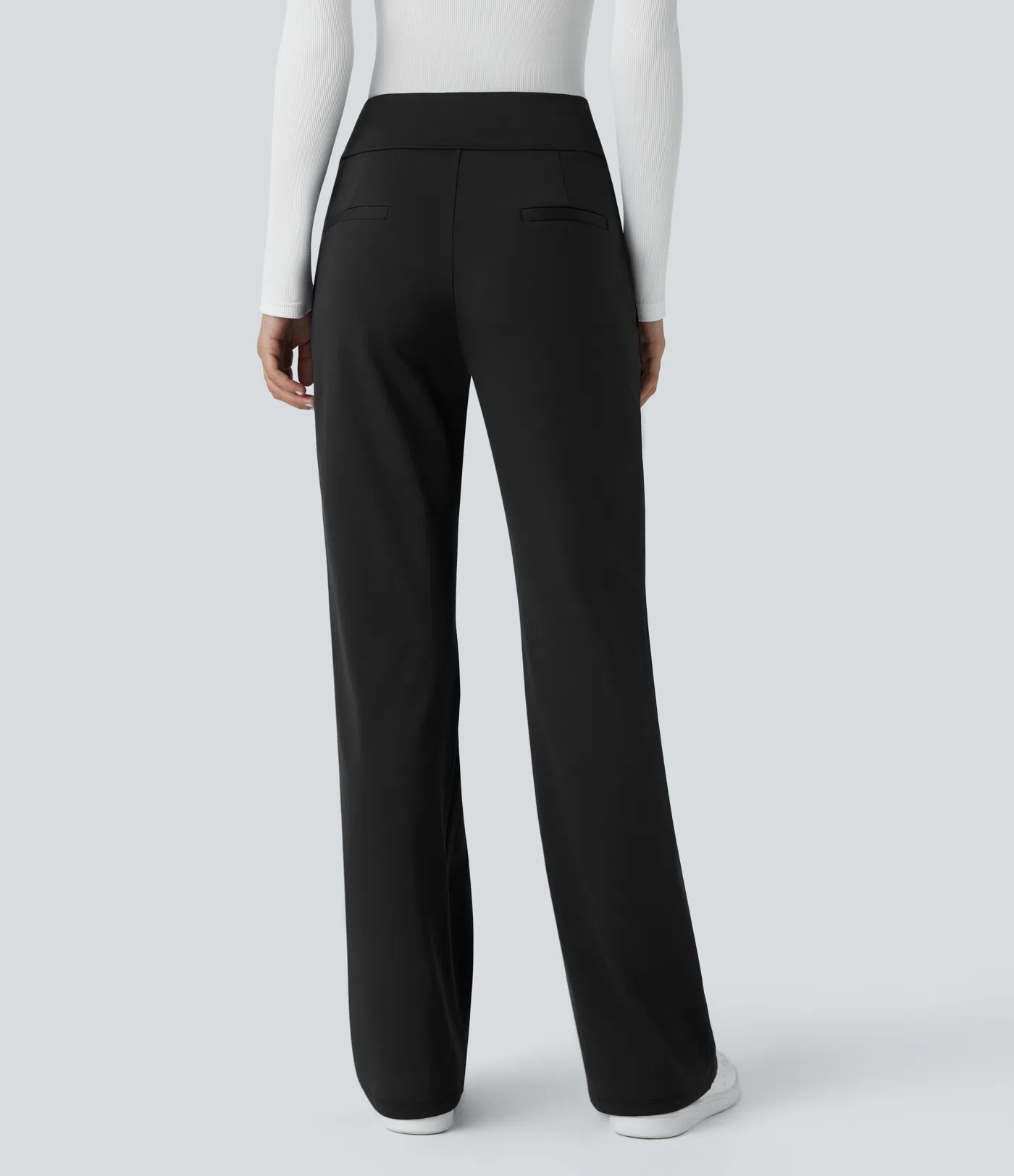Halara Flex™ High Waisted Side Zipper Pocket Work Flare Pants