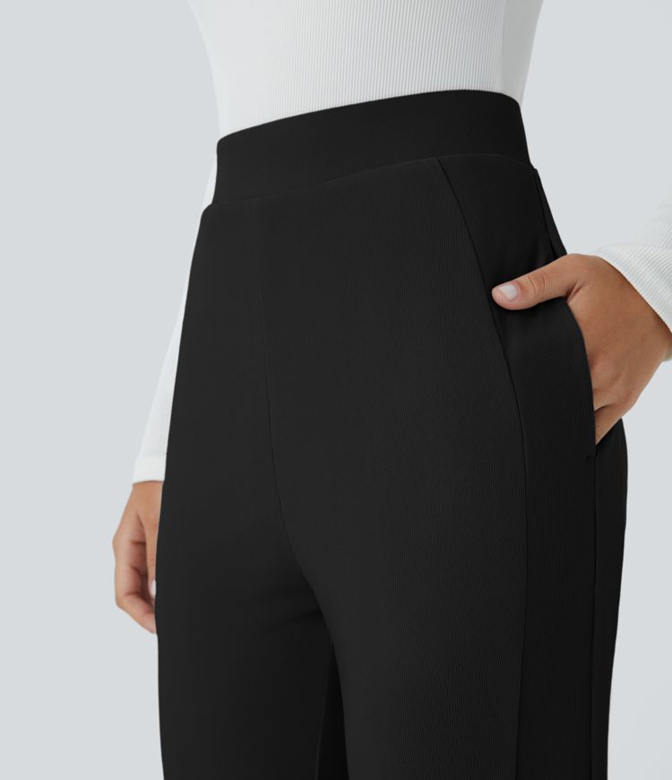Halara Flex™ High Waisted Pocket Micro Waffle Work Pants
