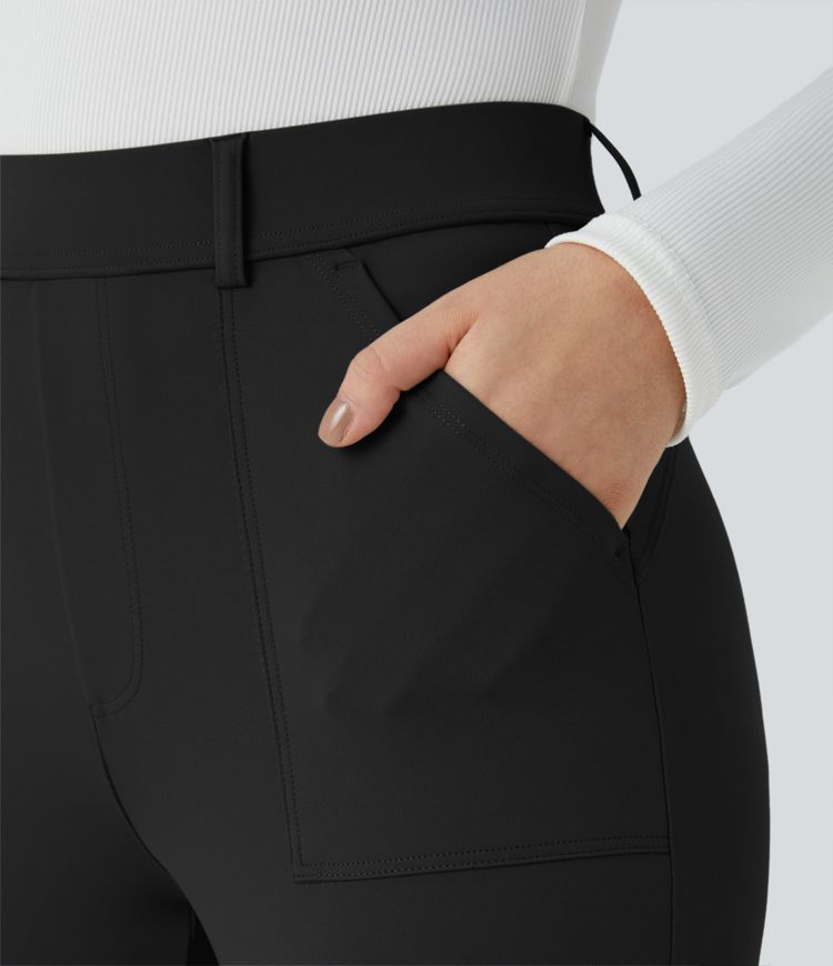 Pantalon cargo ajusté tailleur taille haute Halara Flex™ DayStretch avec poches
