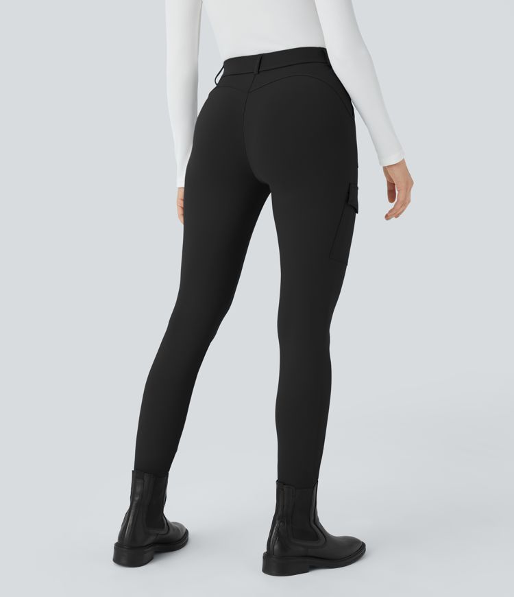 Pantalon cargo ajusté tailleur taille haute Halara Flex™ DayStretch avec poches