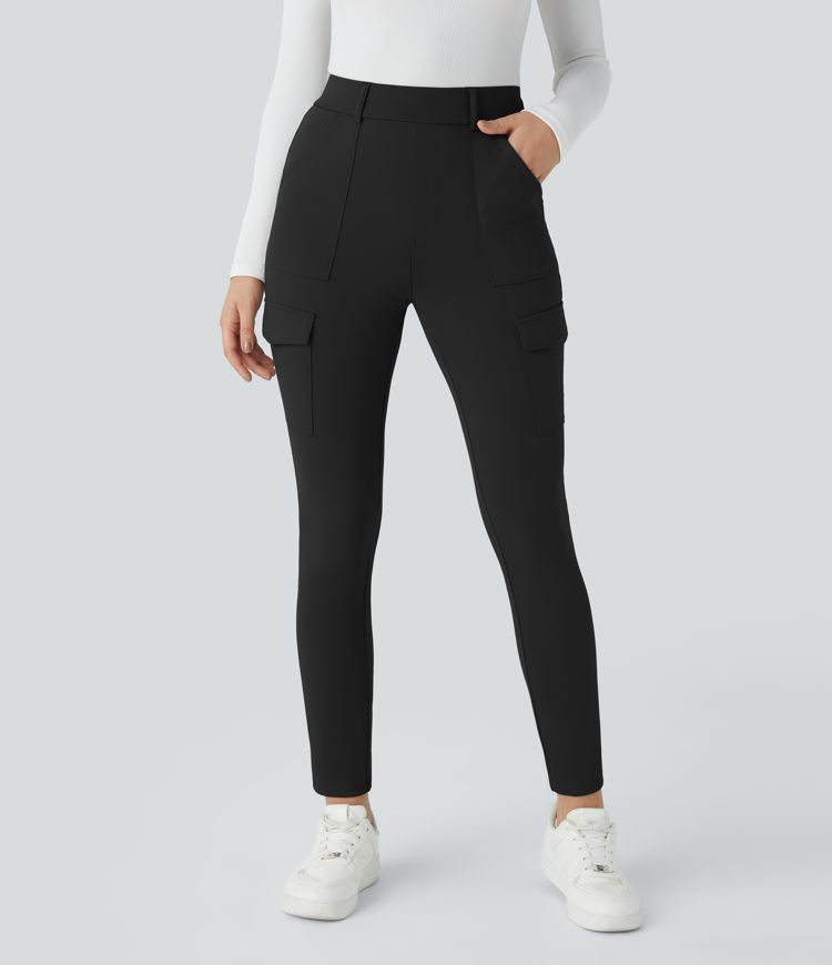 Pantalon cargo ajusté tailleur taille haute Halara Flex™ DayStretch avec poches