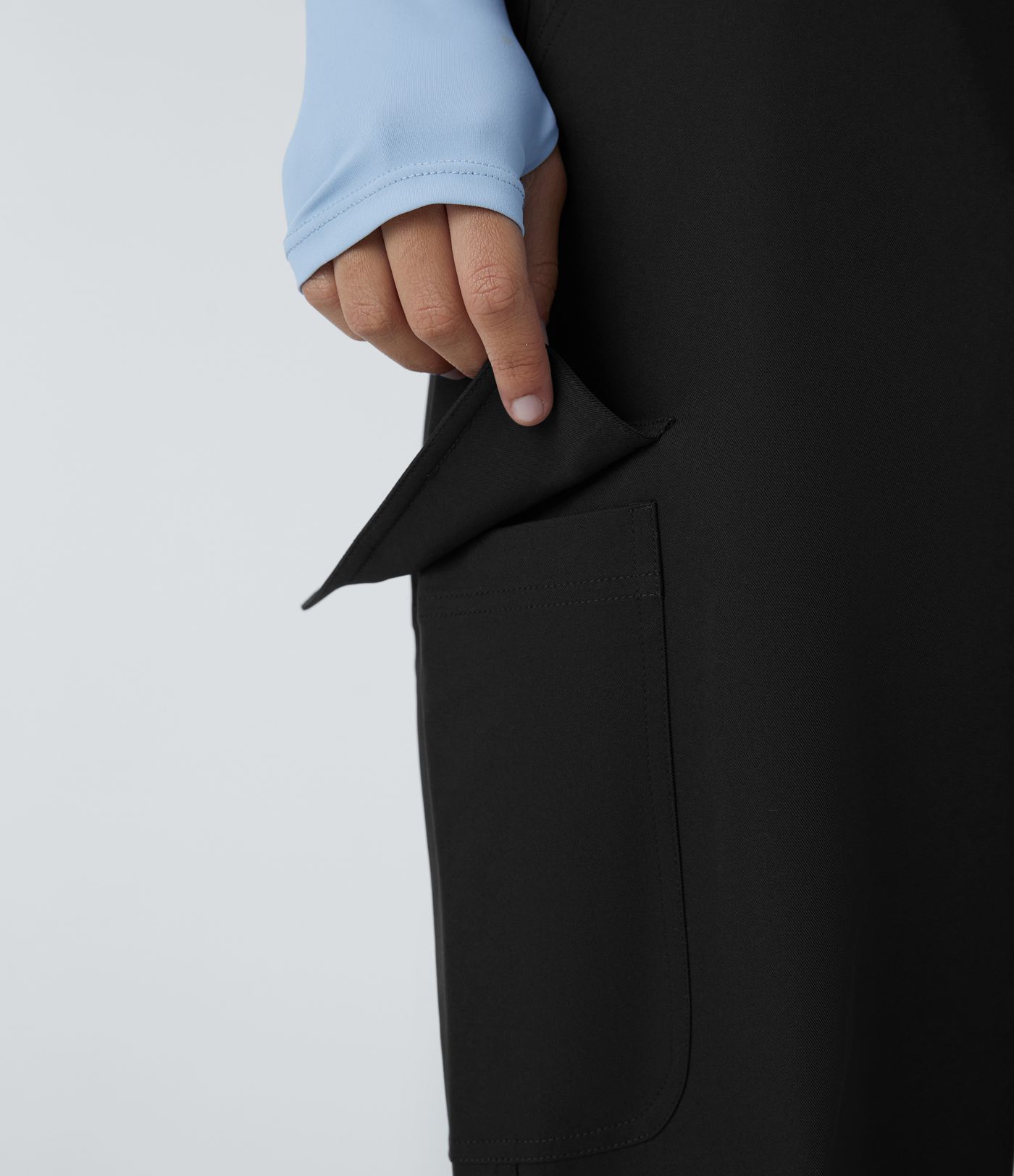 Water Repellent Wear-Resistant High Waisted Pockets Camping Cargo Trousers