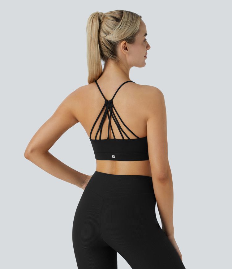 Low Support U Neck Yoga Sports Bra