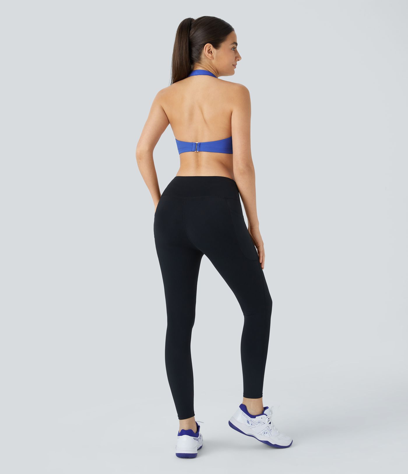 SoftlyZero™ Plush Low Support Halter G-Hook Yoga Sports Bra