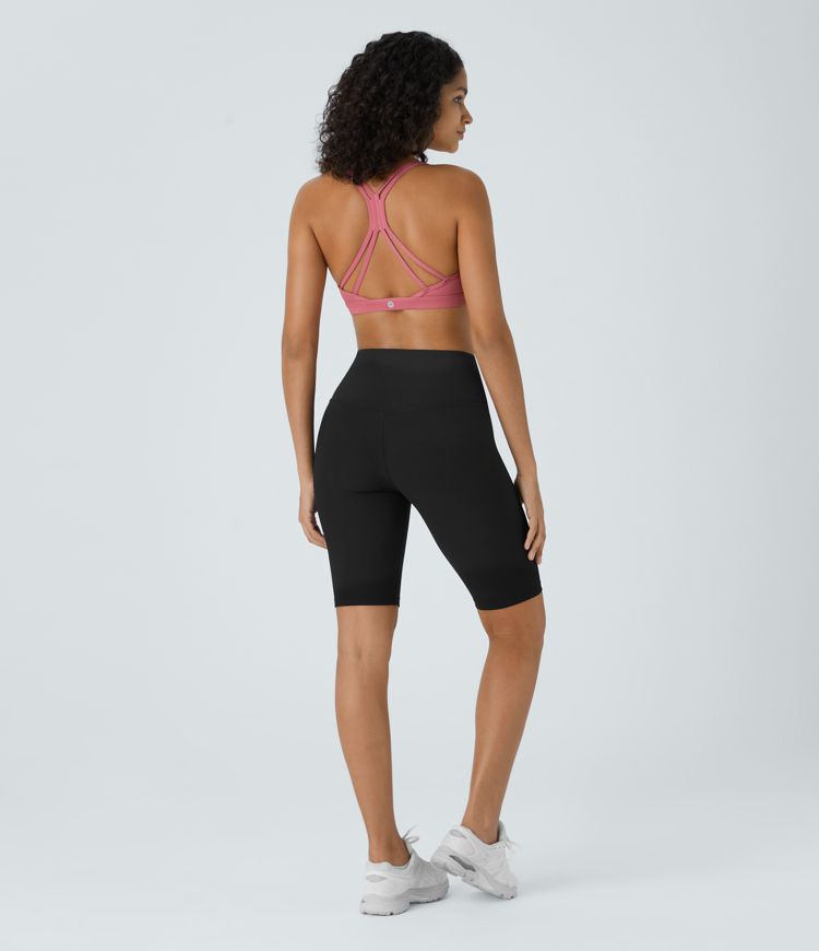 Softlyzero™ Low Support Backless Cut Out Pilates Sports Bra-UPF50+