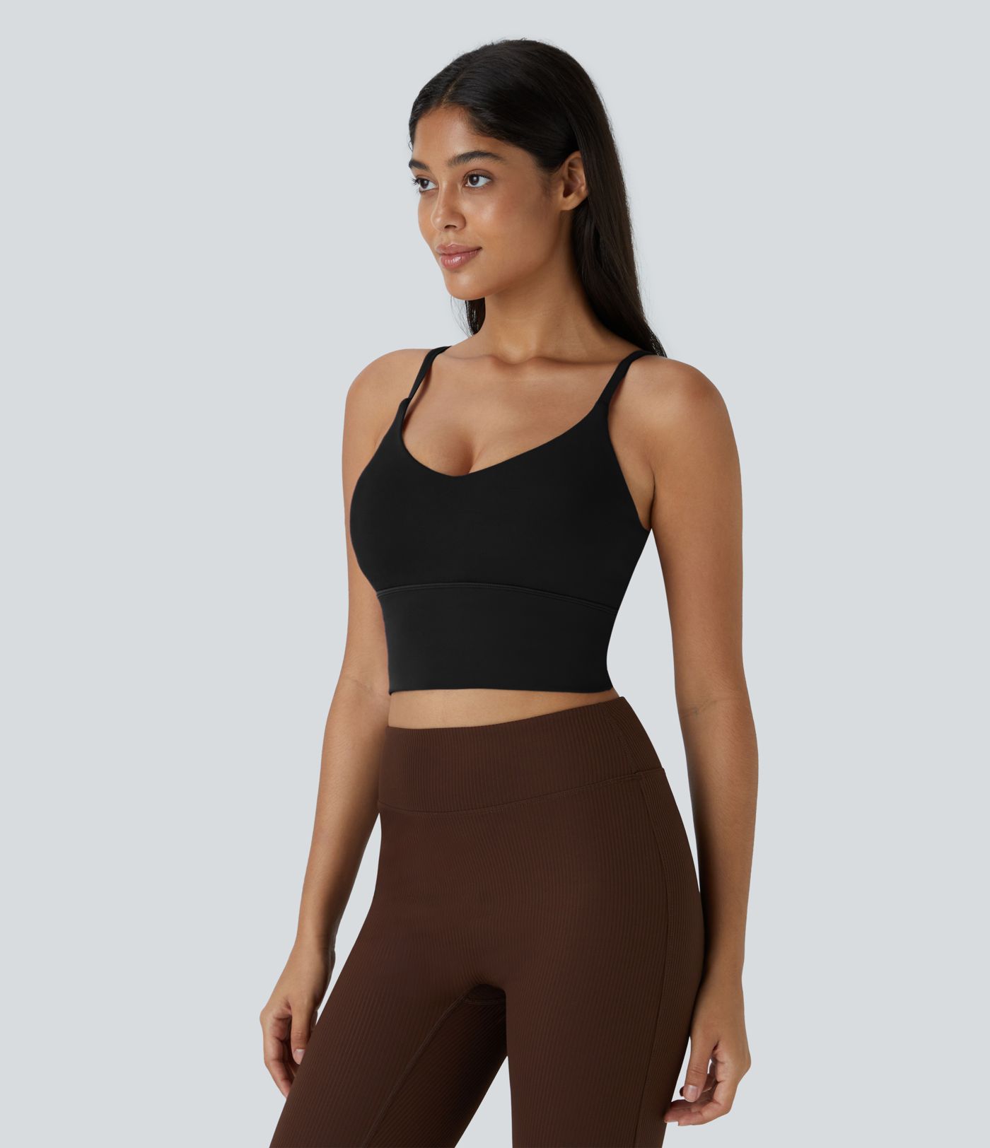 Brassière de sport yoga SoftlyZero™ soutien léger col V - UPF50+ bonnets A-C