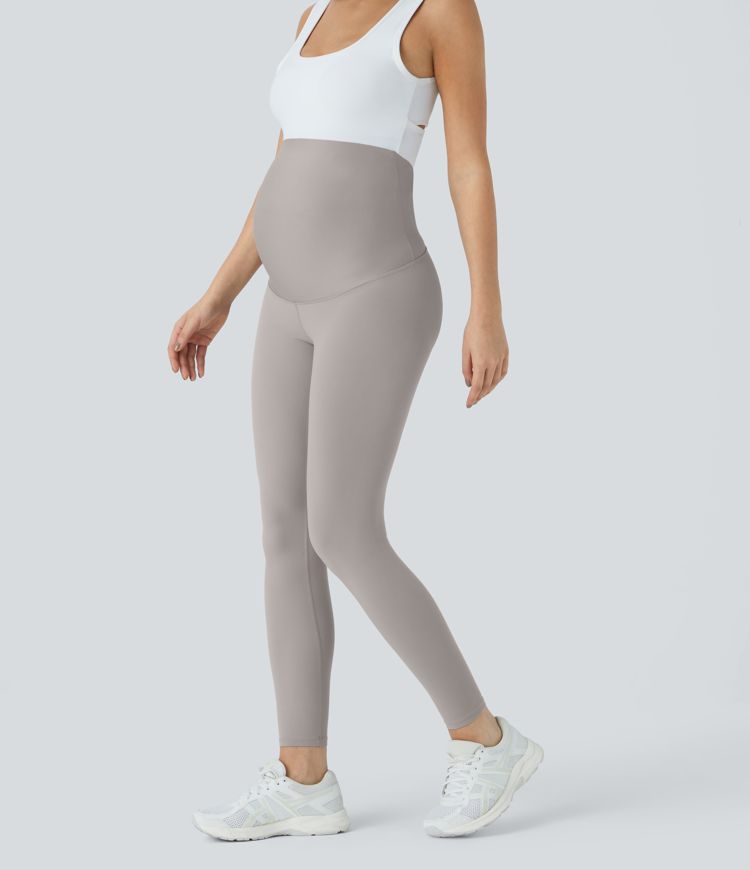 Leggings premamá Softlyzero™ yoga tiro superalto 7/8 pulgada-UPF50+